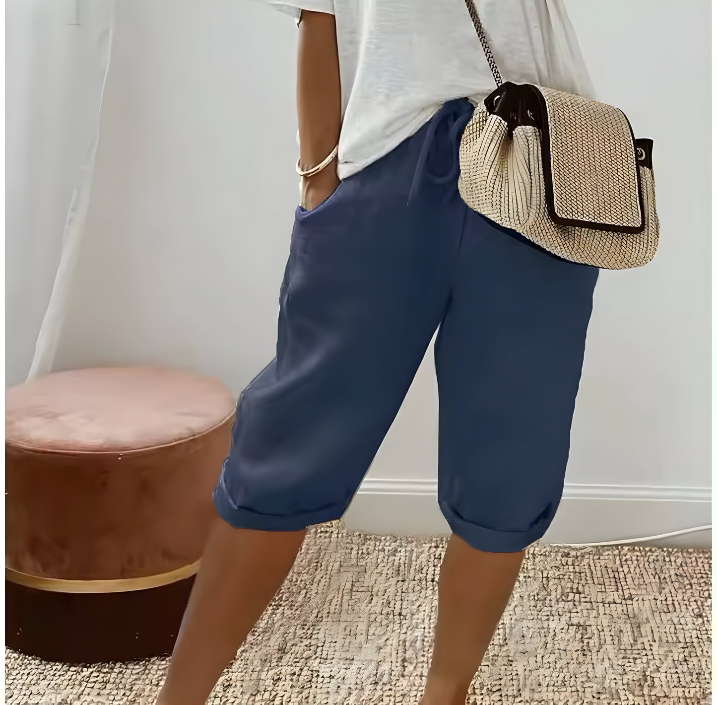 Pantalón Corto de Lino para Mujeres