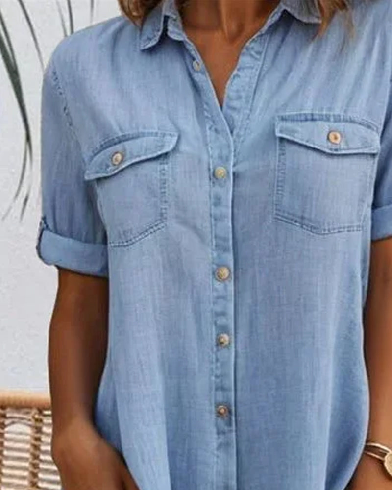 Vestido Camisa de Denim