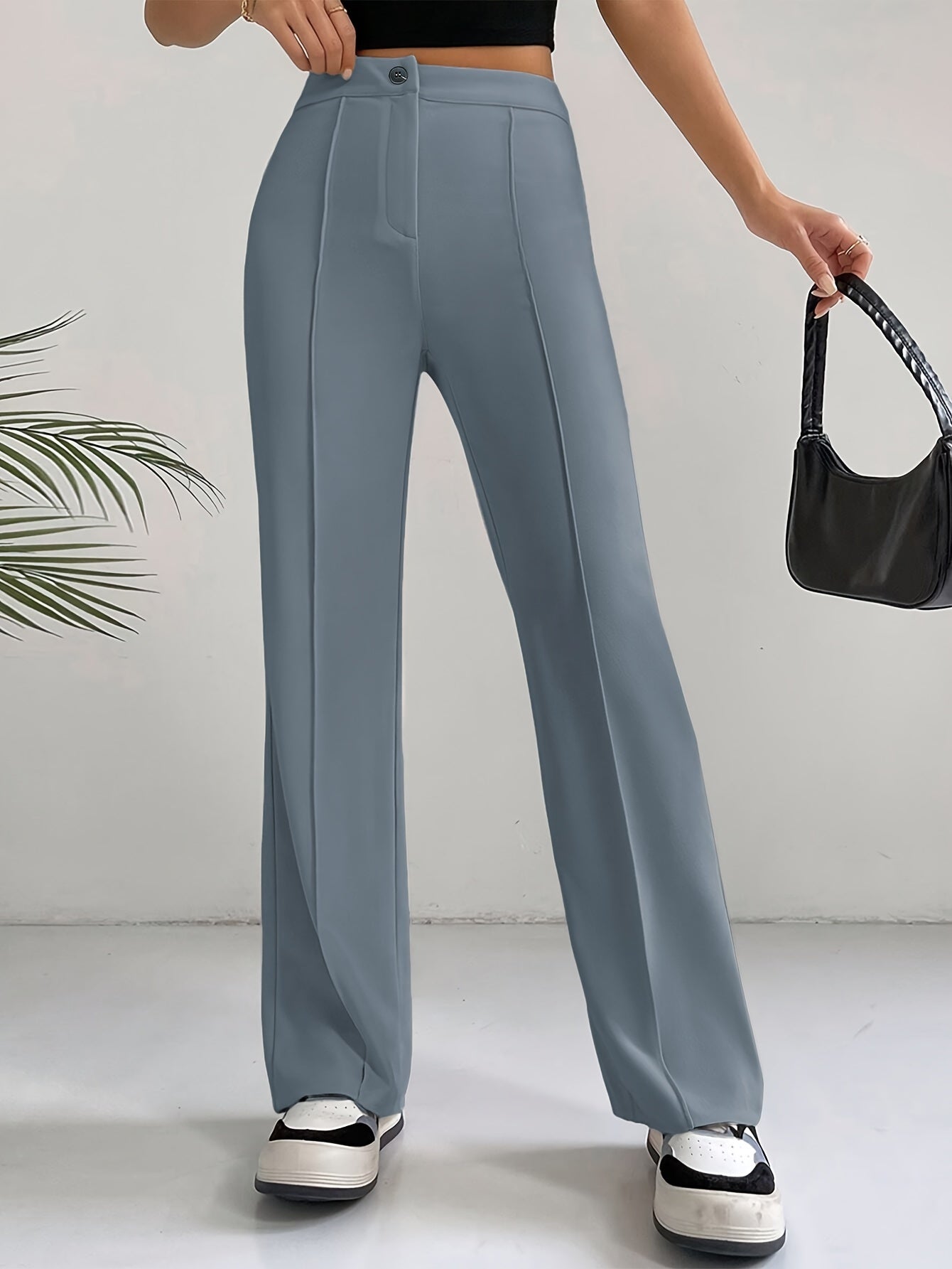 Pantalón de Cintura Alta de Moda