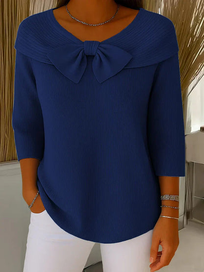 Top Tejido Fino con Detalle de Lazo