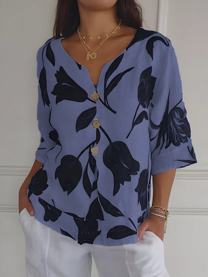 Blusa de Primavera con escote en V