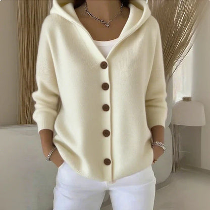 Cardigan de otoño en punto suave