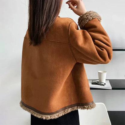 Chaqueta de Lana de Cordero de Primavera