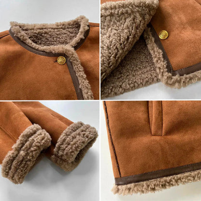 Chaqueta de Lana de Cordero de Primavera