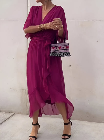 Vestido con escote en V