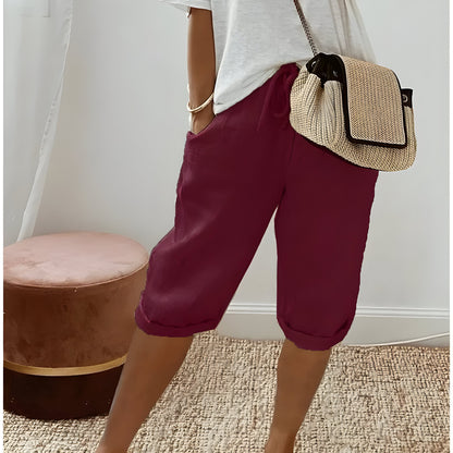 Pantalón Corto de Lino para Mujeres