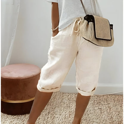 Pantalón Corto de Lino para Mujeres