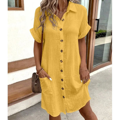 Ropa de Verano de Algodón con Cuello