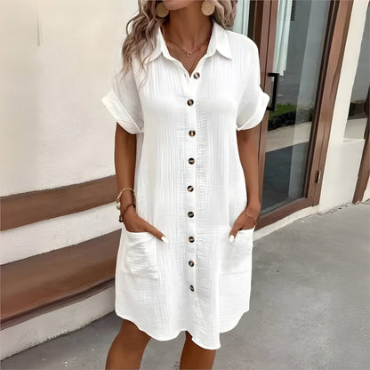 Ropa de Verano de Algodón con Cuello