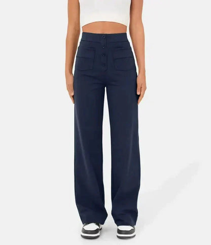 Pantalón Elástico de Cintura Alta
