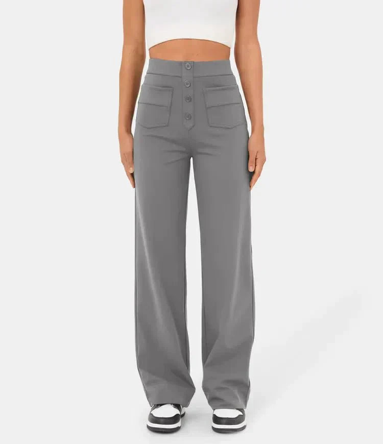 Pantalón Elástico de Cintura Alta