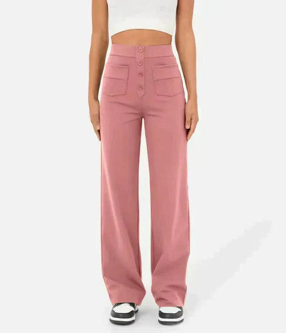 Pantalón Elástico de Cintura Alta