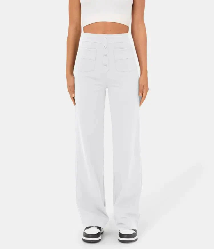 Pantalón Elástico de Cintura Alta
