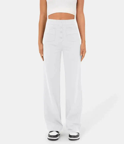 Pantalón Elástico de Cintura Alta