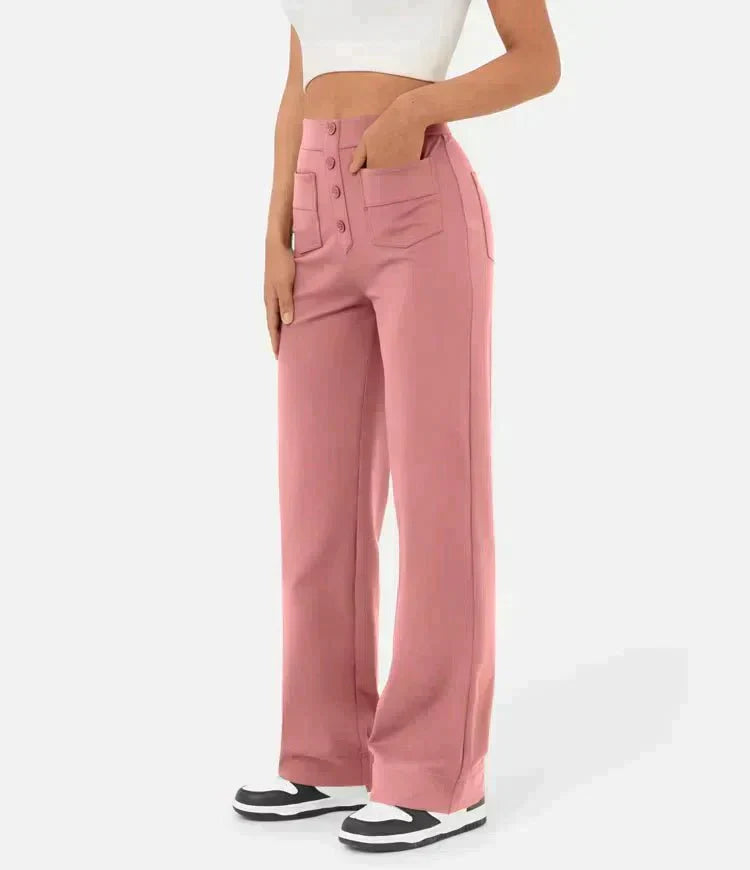 Pantalón Elástico de Cintura Alta