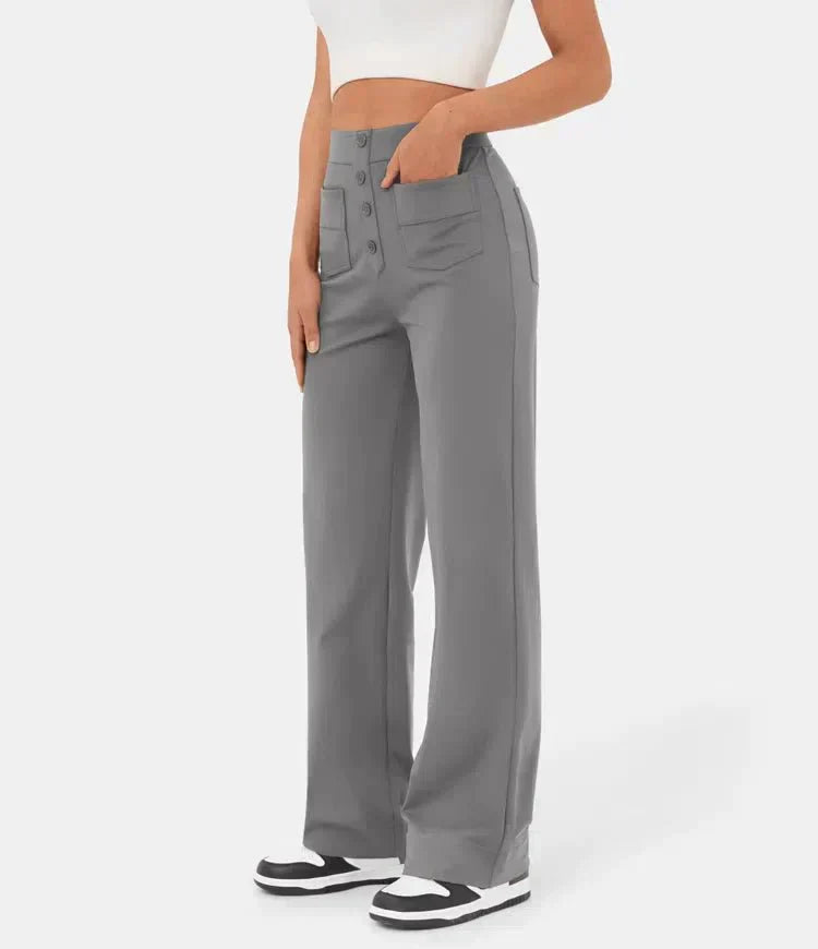 Pantalón Elástico de Cintura Alta