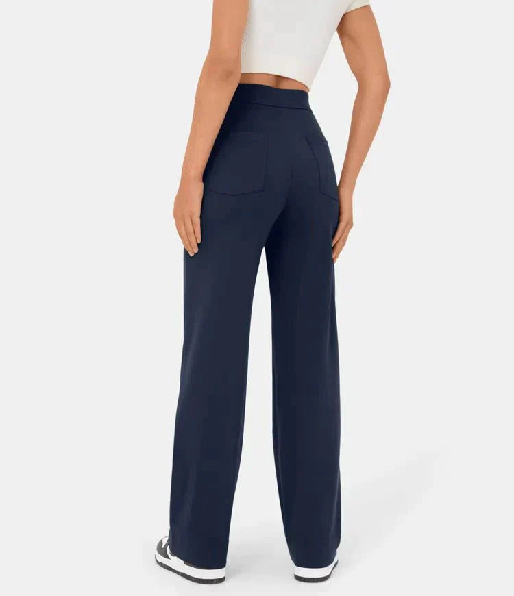 Pantalón Elástico de Cintura Alta