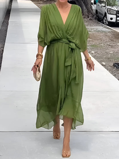 Vestido con escote en V