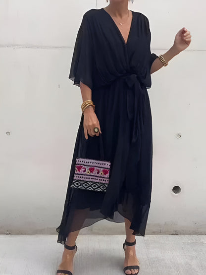 Vestido con escote en V
