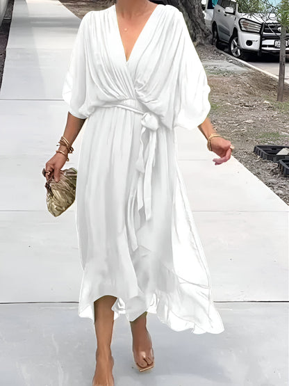 Vestido con escote en V