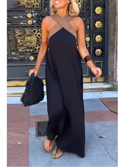 Elegante Vestido de Verano con Escote Cruzado