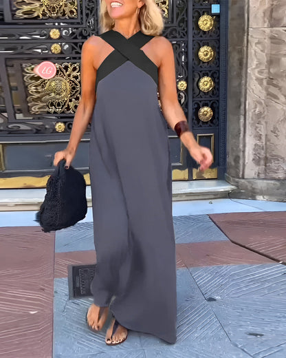Elegante Vestido de Verano con Escote Cruzado