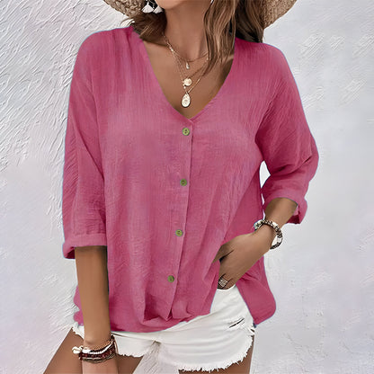 Camiseta de verano con cuello en V