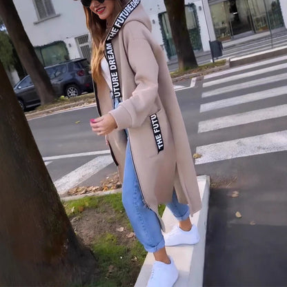 Chaqueta Sudadera Larga con Capucha